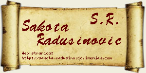 Šakota Radusinović vizit kartica